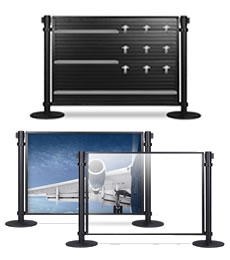 Retractable Barrier Post Panels